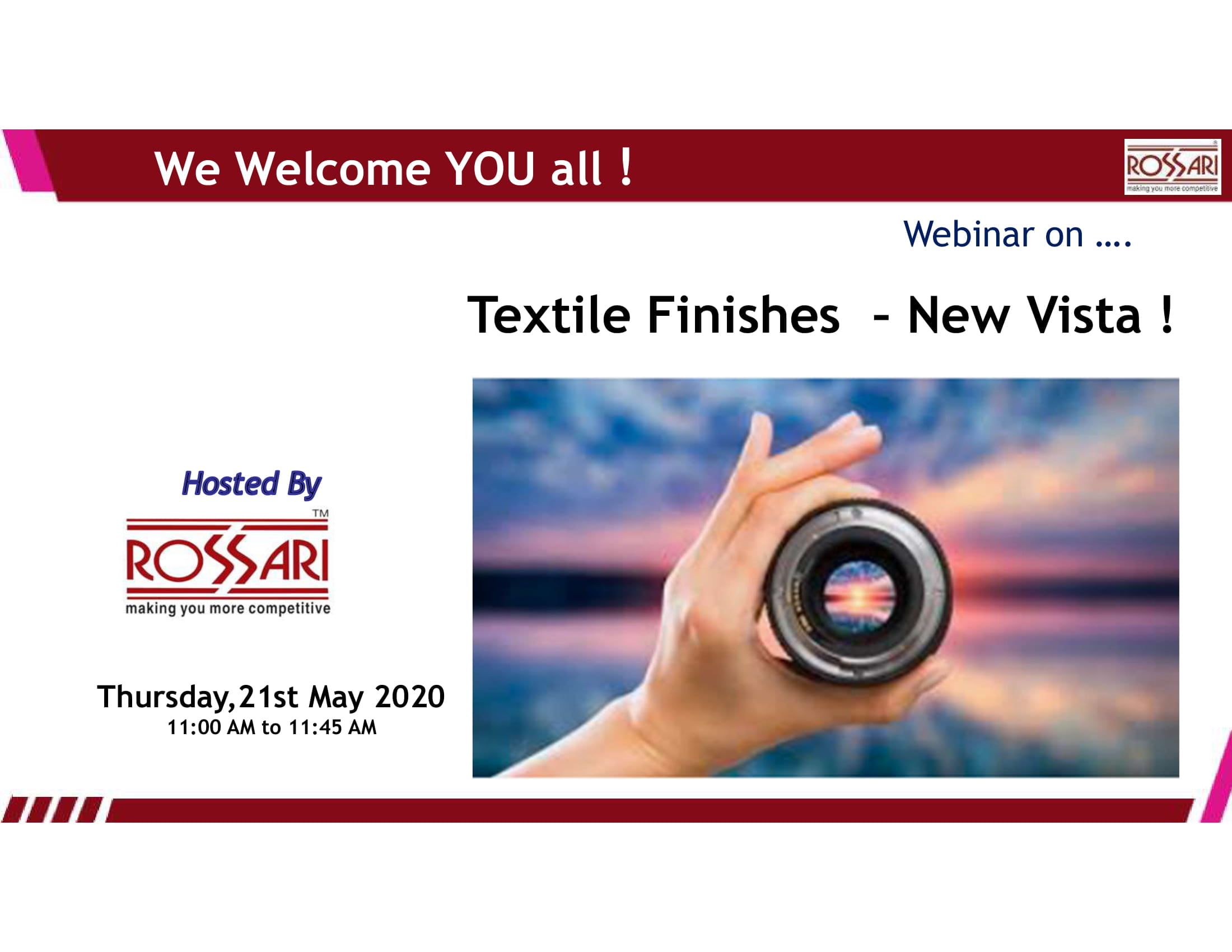 Textile Finishes New Vista ! Rossari Biotech Limited